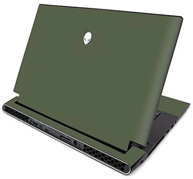 Main image of MightySkins Skin for Alienware M15 R2 (2019) - Solid Olive | Protective, Durable, and Unique Vinyl Decal Wrap Cover | Easy to Apply, Remove, and Change Styles | Made In The USA (ALWM15R219-Solid Olive