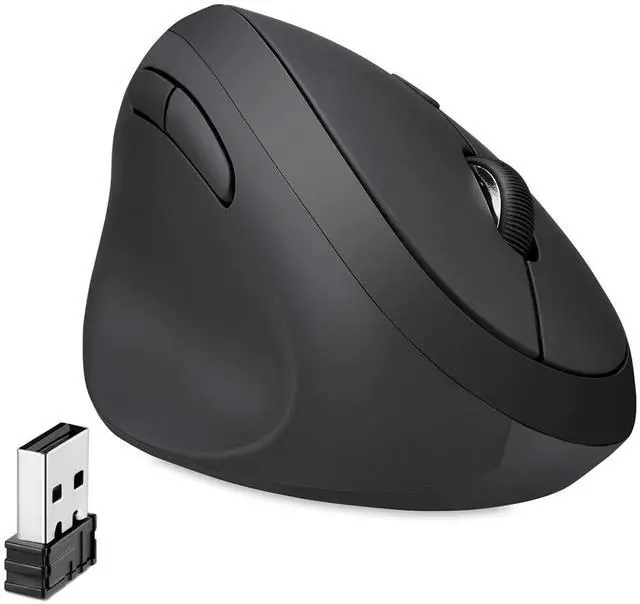 Main image of Perixx Perimice-719L, Left Handed Wireless Vertical Mouse, Portable Size for Laptops Computer, 3 Level DPI