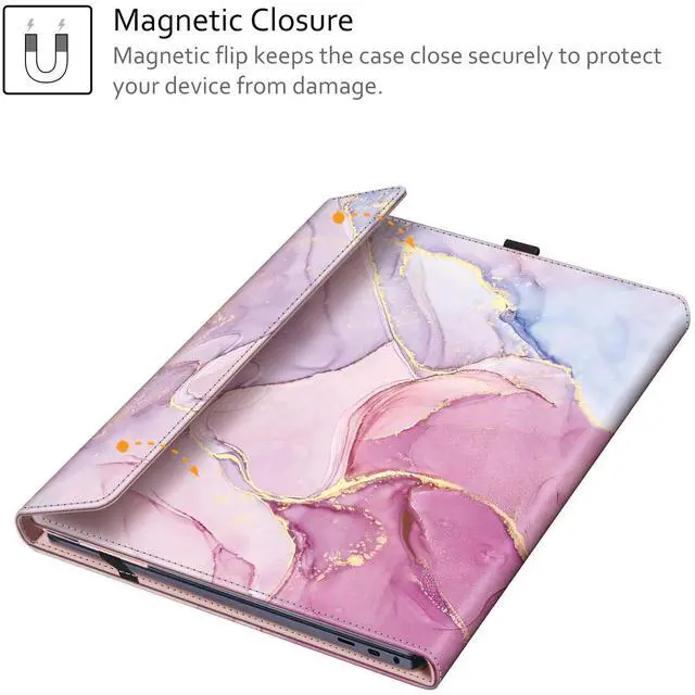 Alt view image 5 of 5 - Fintie Sleeve Case Cover for 15.6" Samsung Chromebook Plus XE550XGAA / Samsung Galaxy Book4 360 NP960XGK / Book3 360 NP750QFG / Book2 Pro 360 NP950QED / Book2 Pro NP950XED, Glittering Marble