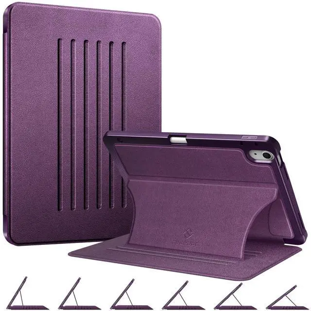 Main image of Fintie Magnetic Stand Case for iPad Air 11-inch M3 (2025) / M2 (2024), iPad Air 5th (2022) / 4th Generation (2020) 10.9 Inch - Multiple Angles Shockproof TPU Cover with Pencil Holder, Purple