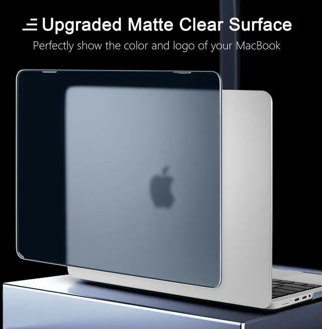 Alt view image 2 of 5 - Batianda Matte Ultra-Thin Case for M4 New MacBook Pro 16 inch 2024 2023 2021 Release Model A3403 A3186 A2991 Durable Fingerprint-Resistant, Precision Fit, with TPU Keyboard Cover, Steel Blue