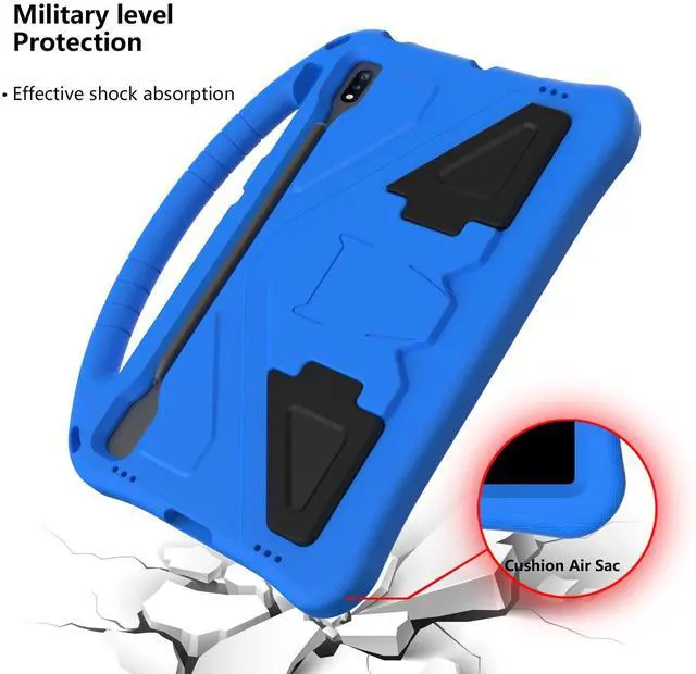 Alt view image 3 of 5 - Dteck Galaxy Tab S10/S9/S8 Ultra 14.6" Case - Lightweight Shockproof Rugged EVA Kids-Friendly Handle Stand Pencil Holder Childproof Case, Black