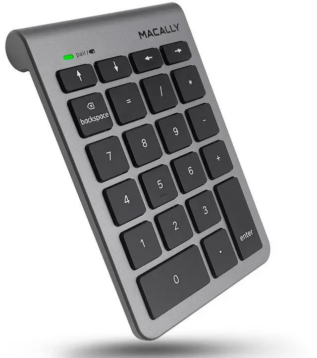 Main image of Macally Bluetooth Number Pad for Laptop - Wireless Numeric Keypad - 35-Key Numeric Keypad for Data Entry, Numpad