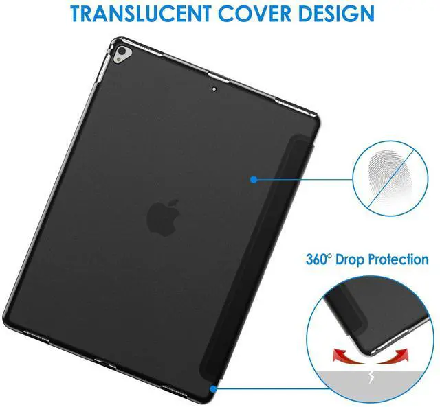 Alt view image 4 of 5 - JETech iPad Pro 12.9 Inch (2015/2017 Model, 1st/2nd Generation) Case and Tempered Glass Screen Protector Bundle