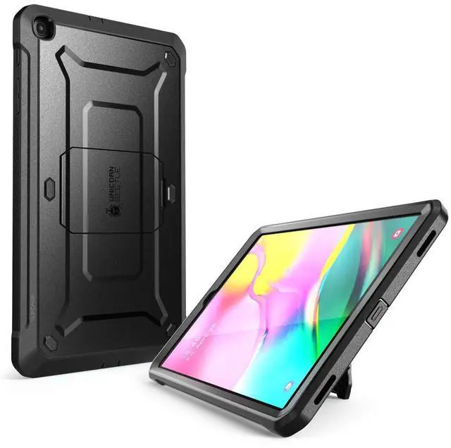 Alt view image 3 of 5 - SUPCASE for Galaxy Tab A 10.1 Case with Screen Protector (Unicorn Beetle Pro), [Built-in Stand] Full-Body Heavy Duty Protective Tablet Cover for Samsung Galaxy Tab A 10.1 2019 (SM-T510/T515), Black