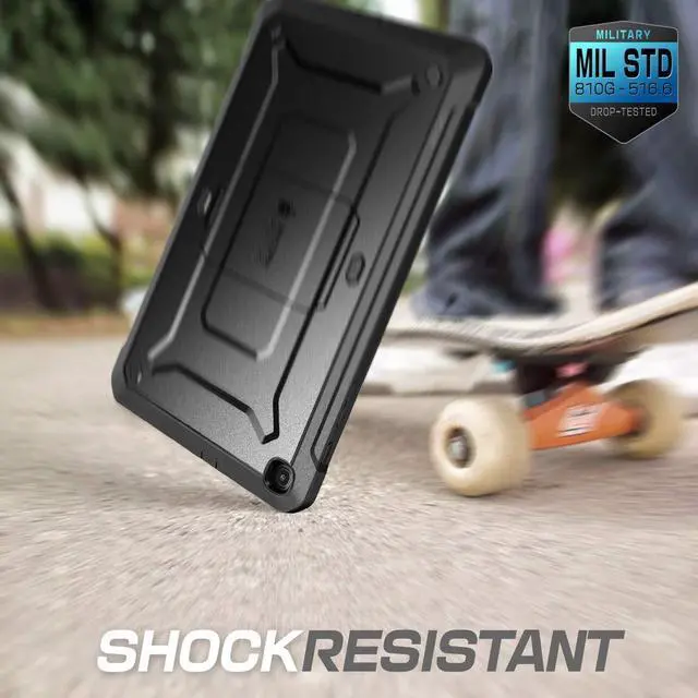 Alt view image 4 of 5 - SUPCASE for Galaxy Tab A 10.1 Case with Screen Protector (Unicorn Beetle Pro), [Built-in Stand] Full-Body Heavy Duty Protective Tablet Cover for Samsung Galaxy Tab A 10.1 2019 (SM-T510/T515), Black