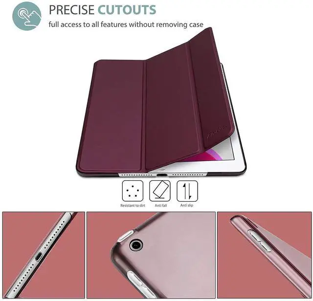 Alt view image 2 of 5 - ProCase iPad 10.2 Case 2019 iPad 7th Generation Slim Stand Hard Case Bundle with Pencil Holder Sticker for Apple Pencil 1st and 2nd Gen