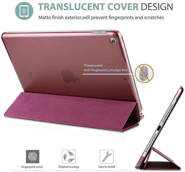 Alt view image 3 of 5 - ProCase iPad 10.2 Case 2019 iPad 7th Generation Slim Stand Hard Case Bundle with Pencil Holder Sticker for Apple Pencil 1st and 2nd Gen