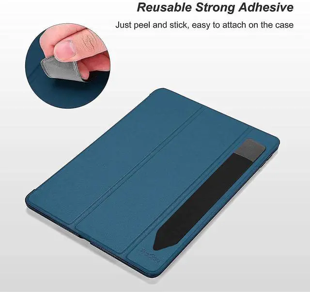 Alt view image 5 of 5 - ProCase iPad 10.2 Case 2019 iPad 7th Generation Slim Stand Hard Case Bundle with Pencil Holder Sticker for Apple Pencil 1st and 2nd Gen