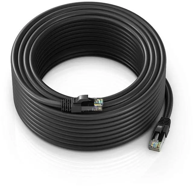 Main image of Maximm Cat 6 Ethernet Cable 200 Ft,Cat6 Cable, LAN Cable, Internet Cable, Patch Cable and Network Cable - UTP (Black) 200 Feet ethernet Cord