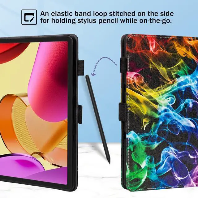 Alt view image 2 of 4 - Dteck for  Fire Max 11 Tablet Case 11" (13th Generation) 2023, PU Leather Shell TPU Back Cover Fold Stand Case with Auto Sleep Wake, Adjustable Viewing Angles, Cute Folio Slim Case, Colorful