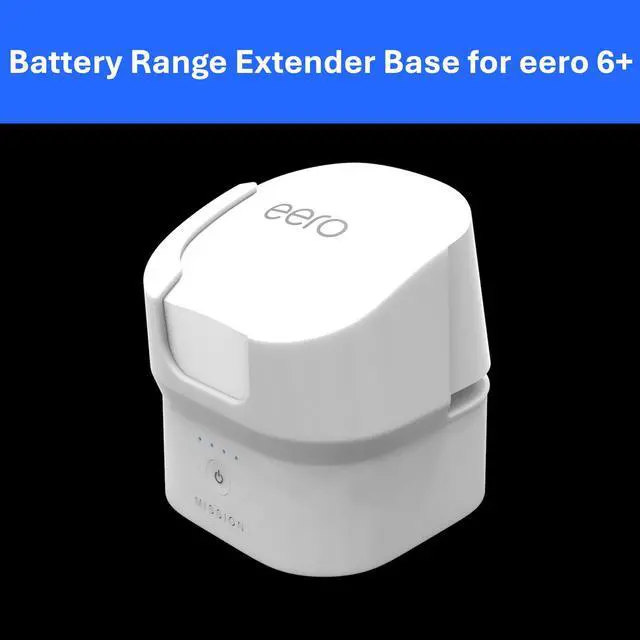 Alt view image 5 of 5 - Mission Cables Portable Range Extending Battery Accessory for eero 6+ (Move eero 6+ Anywhere Around Your Home)