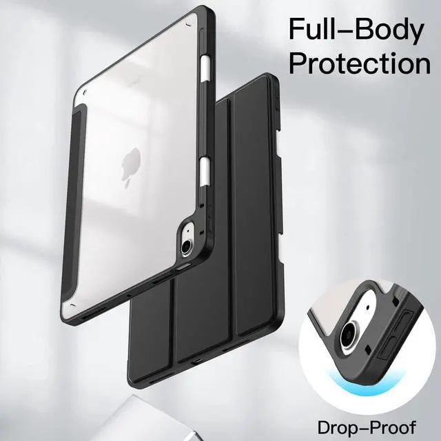 Alt view image 4 of 5 - JETech iPad Air 5/4 (2022/2020 5th/4th Generation 10.9-Inch) Clear Back Case and Screen Protector Bundle