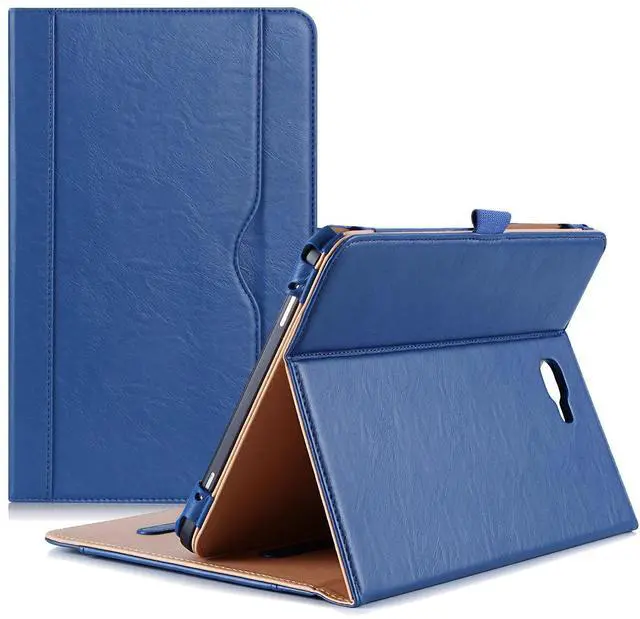 Main image of ProCase Leather Case for Galaxy Tab A 10.1-inch 2016 (SM-T580 T585 T587), Stand Folio Cover for Galaxy Tab A 10.1" Tablet (NO S Pen Version) with Multiple Viewing Angles Card Pocket -Navy