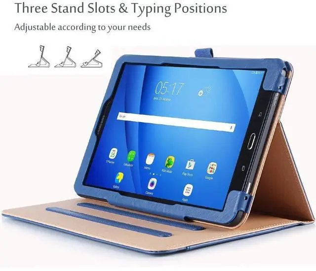 Alt view image 4 of 5 - ProCase Leather Case for Galaxy Tab A 10.1-inch 2016 (SM-T580 T585 T587), Stand Folio Cover for Galaxy Tab A 10.1" Tablet (NO S Pen Version) with Multiple Viewing Angles Card Pocket -Navy