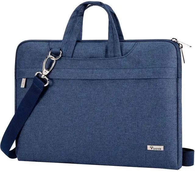 Main image of Voova Laptop Bag 17 17.3 Inch Waterproof Laptop Sleeve Case with Shoulder Straps & Handle, Computer Case Cover Slim Briefcase Compatible with 17-18 Hp Dell Asus Acer, Blue