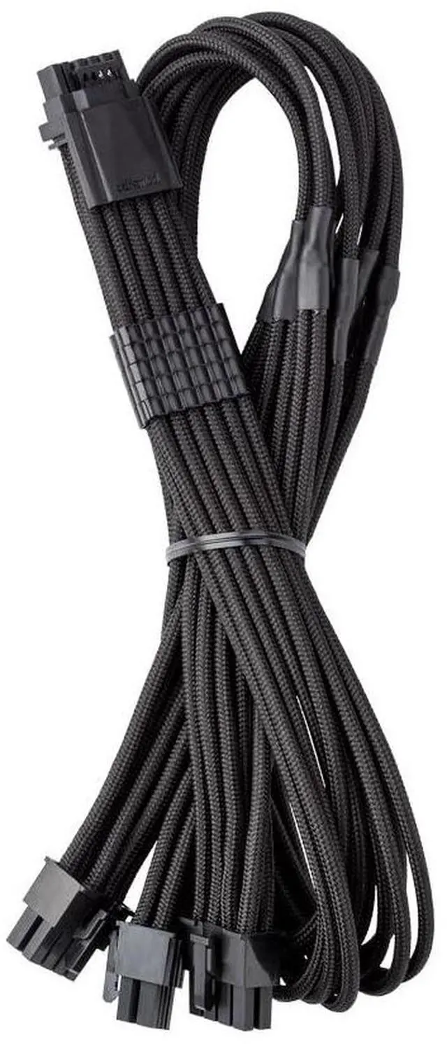 Main image of CableMod RT-Series Pro ModFlex Sleeved 12V-2x6 12VHPWR StealthSense PCIe Cable for ASUS/Seasonic/Phanteks (Black, 16-pin to Triple 8-pin, 60cm)