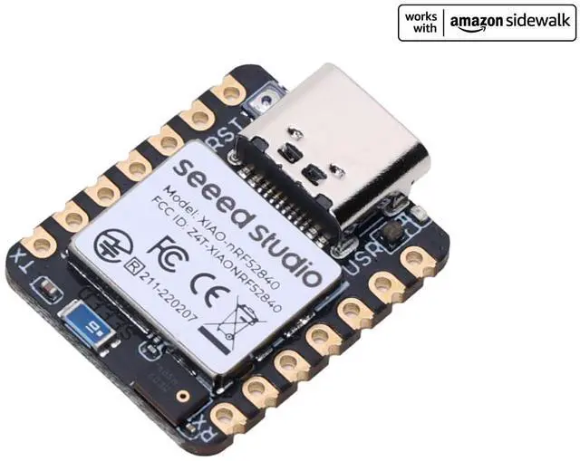 Alt view image 2 of 5 - Seeed Studio XIAO nRF52840 Sense - Supports Arduino/CircuitPython - Bluetooth5.0 NFC with Onboard Antenna, MCU with 6-axis IMU Works with  Sidewalk