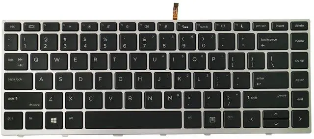 Main image of AUTENS Replacement US Keyboard for HP Probook 430 G5 / 440 G5 / 445 G5/ 640 G4 / 645 G4 / 640 G5 Laptop (Backlight, Silver)