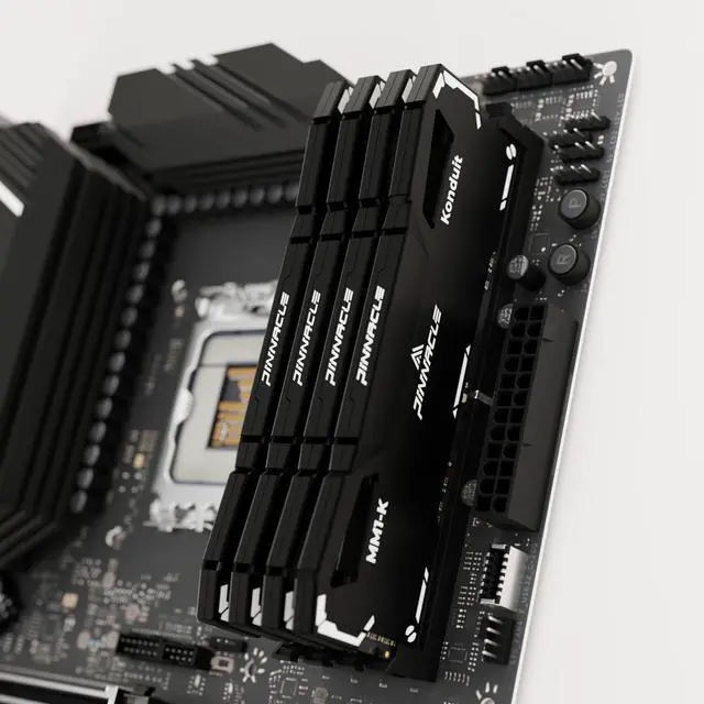 Alt view image 5 of 5 - Timetec Pinnacle Konduit 16GB KIT(2x8GB) DDR4 3200MHz PC4-25600 CL16-18-18-38 XMP2.0 Overclocking 1.35V Compatible for AMD and Intel Desktop Gaming PC Memory Module RAM - Black