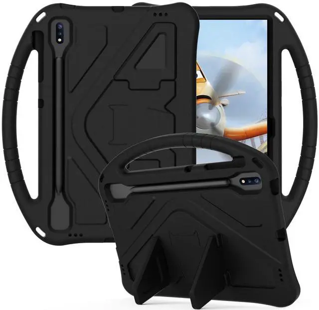 Main image of Dteck Galaxy Tab S10/S9/S8 Ultra 14.6" Kids Case - Lightweight Shockproof Rugged EVA Kids Friendly Handle Stand Pencil Holder Childproof Case, Black