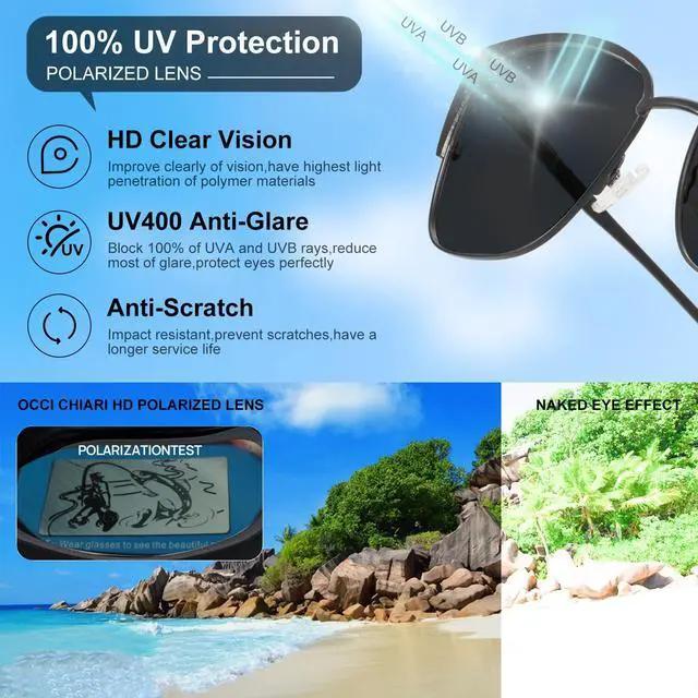 Alt view image 5 of 5 - OCCI CHIARI UV Blue Light Glasses for Women Magnetic Polarized Sunglasses Cat Eye Black Eyeglasses