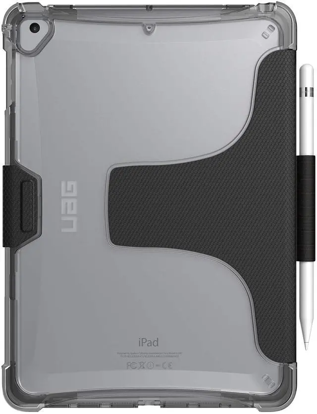 Alt view image 2 of 5 - UAG iPad 9.7 (2017 5th Gen & 2018 6th Gen)/iPad Pro 9.7-inch/iPad Air/iPad Air 2 Plyo Feather-Light Rugged [Ice] Military Drop Tested Case