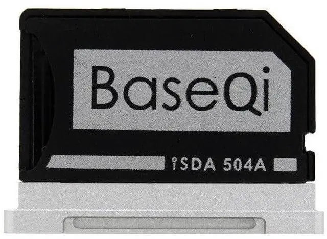 Main image of BASEQI FBA iSDA504ASV Aluminum MicroSD Adapter for MacBook Pro 15" Retina (Late 2013 - Mid 2015)