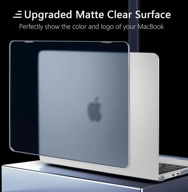 Alt view image 3 of 5 - Batianda Matte Ultra-Thin M4 MacBook Air 15 inch Case 2025 2024 2023 Release Model A3241 A3114 (M3) A2941 (M2) Durable Fingerprint-Resistant, Precision Fit, with TPU Keyboard Cover, Steel Blue