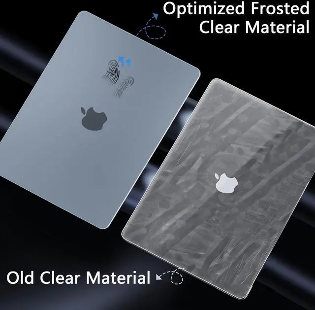 Alt view image 5 of 5 - Batianda Matte Ultra-Thin M4 MacBook Air 15 inch Case 2025 2024 2023 Release Model A3241 A3114 (M3) A2941 (M2) Durable Fingerprint-Resistant, Precision Fit, with TPU Keyboard Cover, Steel Blue