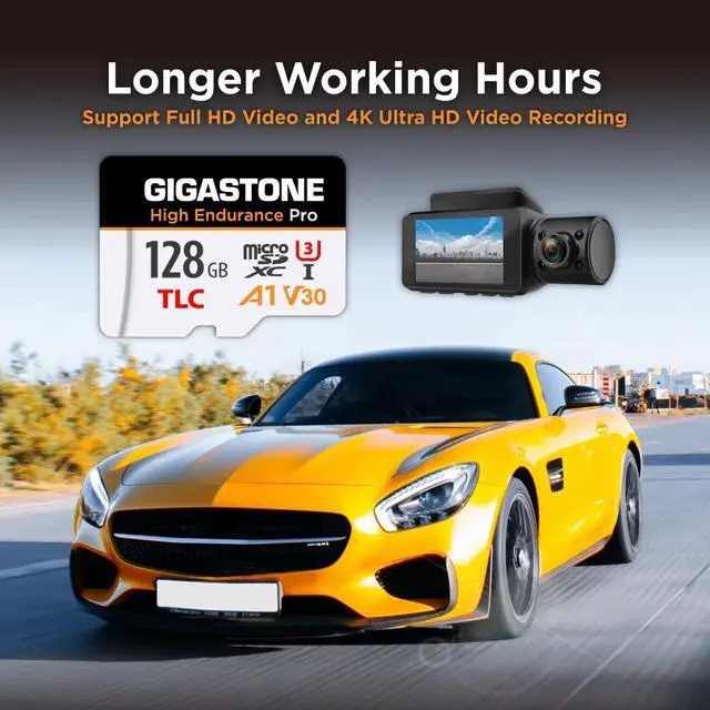 Alt view image 5 of 5 - [5-Yrs Free Data Recovery] GIGASTONE 128GB Micro SD Card, High Endurance Pro Series Speed Up to 100MB/s, Compatible with REDTIGER ROVE VIOFO VANTRUE PRUVEEO ARIFAYZ Dash Cam, MicroSDXC UHS-I A1 V30 U3