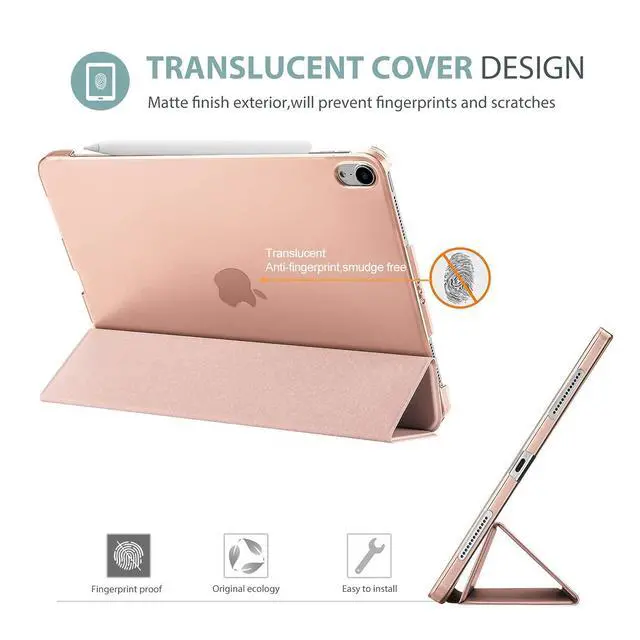 Alt view image 4 of 5 - ProCase iPad Air 4 Case 10.9 Inch 2020 iPad Air 4th Generation Case A2316 A2324 A2325 A2072 Bundle with Pencil Holder Sticker for Apple Pencil 1st and 2nd Gen, Elastic Stylus Pocket Pouch Pen Sleeve