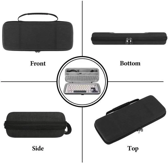 Alt view image 4 of 5 - Geekria 65% Compact Keyboard Case, Hard Shell Travel Carrying Bag for 68 Keys Compact Keyboard, Compatible with Keychron K6/ K6 Pro/Keychron Q2 Pro/ Q2 Max, HyperX Alloy Origins 65 Keyboard