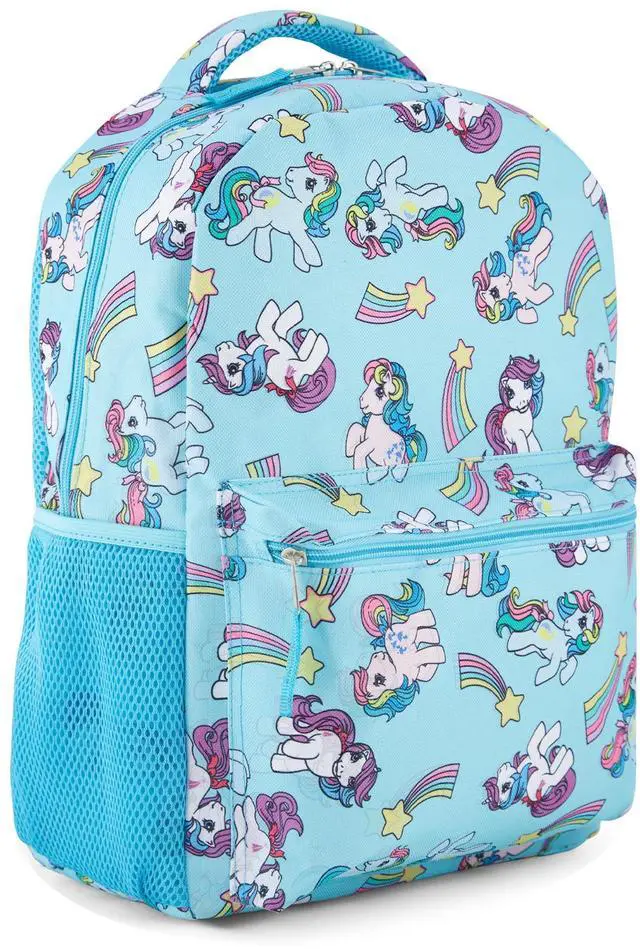 Main image of My Little Pony Classic Backpack - Twilight Sparkle, Rainbow Dash, and Fluttershy - MLP Kids School Bag - 16" Backpack with Front Pocket and Laptop Sleeve - Bookbag for Girls and Boys - Toddler & Kids