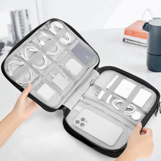 Alt view image 3 of 5 - MoKo 9-11 Inch Tablet Sleeve Bag for New iPad Pro M4 & Air M2 2024, 10th Gen 10.9, Air 5/4th 10.9, 9/8th 10.2, Double Layer Bag With Non-Slip Carrying Handle, Black