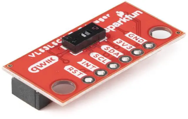 Main image of SparkFun Qwiic Mini ToF Imager - VL53L5CX - Multizone ranging output sensor - Board dimensions .05" x 1" - SPAD array Physical infrared filters DOE for best ranging performance -Operating voltage 3.3V