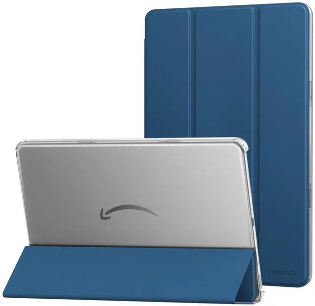 Main image of MoKo Case Fits Amazon Kindle Fire Max 11 Tablet (13th Gen, 2023 Release) 11" - Slim PU Leather Trifold Stand Cover for Fire 11 Tablet Frosted Hard Back Shell with Auto Wake/Sleep, Dark Sea Blue