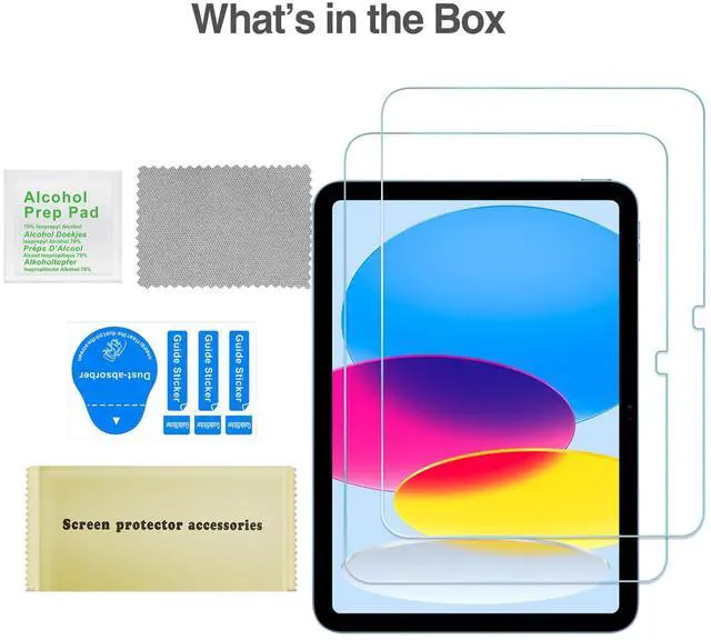 Alt view image 4 of 5 - ProCase Screen Protector Bundle with Kids Case for iPad 10th Gen 2022
