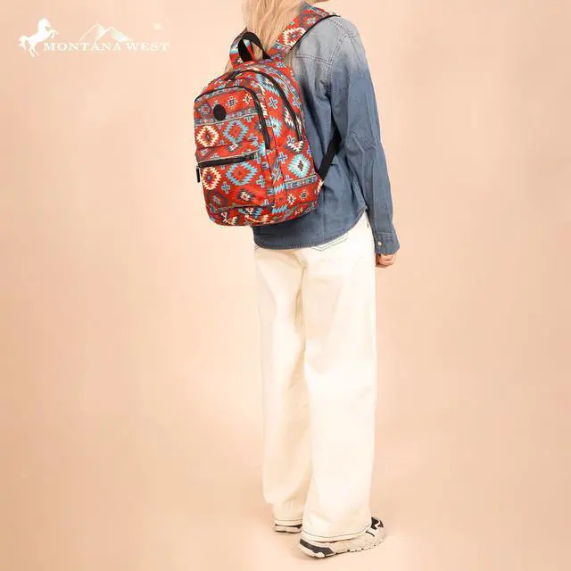Alt view image 2 of 5 - Montana West Backpack for Women Western Travel Backpack Purse Casual Daypack for Laptop College