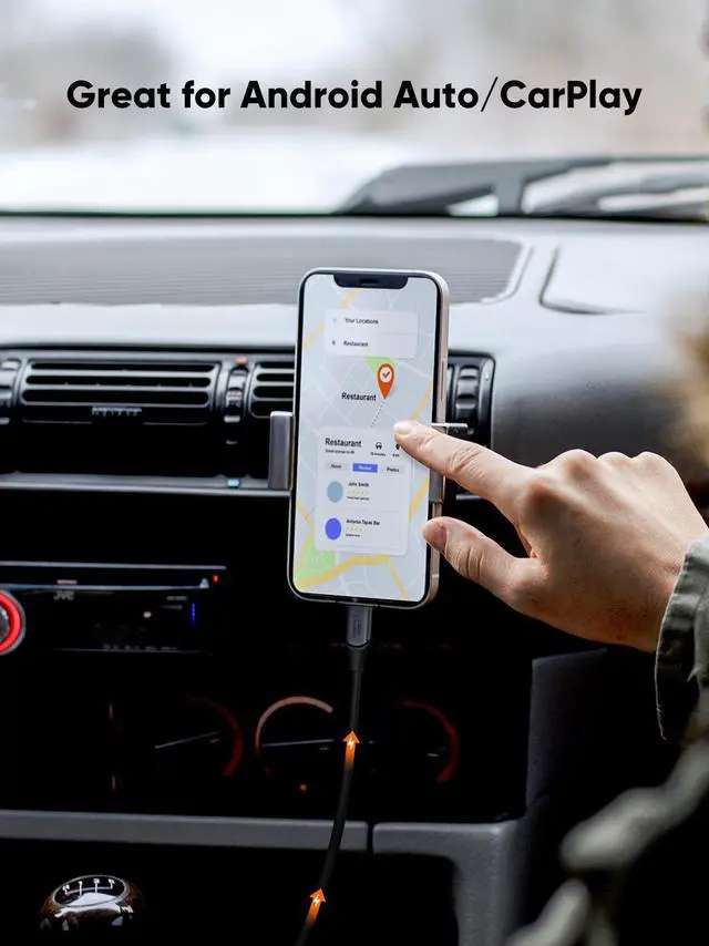 Alt view image 4 of 5 - CableCreation 2-Pack USB C to USB A Cable 5FT, USB C to USB 3.1 USB 3.2 Gen2 10Gbps USB C Data Cable, Android Auto Cable 3A for USB C External SSD MacBook Pro iPad, Galaxy S24/S23, iPhone 16, 1.5m