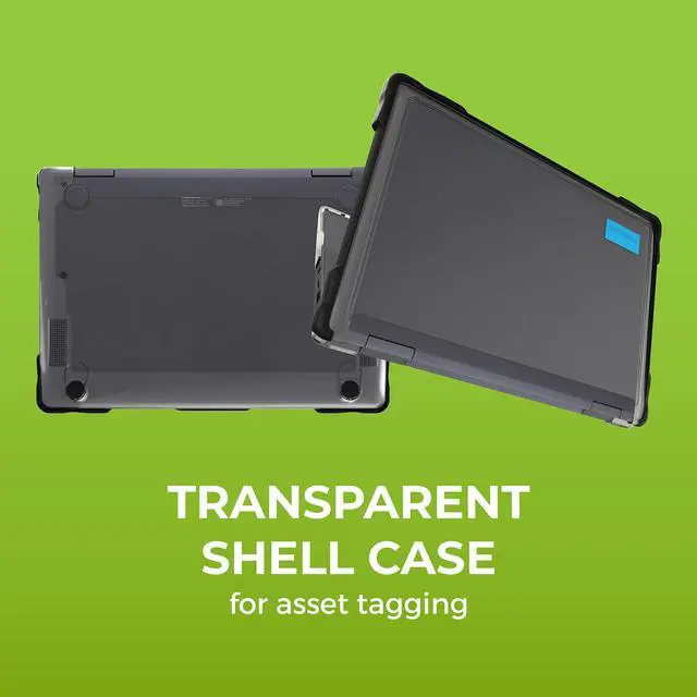 Alt view image 4 of 5 - Gumdrop SlimTech Laptop Case Fits HP Chromebook x360 11 G3 EE (2in1). Designed for K-12 Students, Teachers and Classrooms - Drop Tested, Rugged, Shockproof Bumpers for Reliable Device Protection-Black