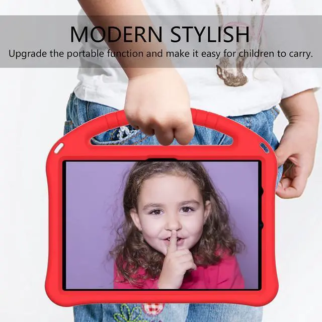 Alt view image 5 of 5 - Dteck Fire HD 10 & HD 10 Plus Tablet Case for Kids(13th/11th Generation, 2023/2021 Release),Lightweight Shockproof Handle Stand Kids Case for  Kindle Fire HD 10 Plus & 10 Kids Pro Tablets,Red