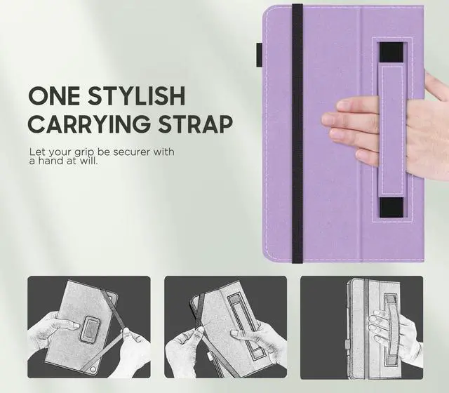 Alt view image 5 of 5 - MoKo Case for  Kindle Fire Max 11 Case (13th Generation, 2023 Release) 11" - Slim Folding Stand Cover Case for Fire 11 Tablet with Auto Wake/Sleep, Taro Purple