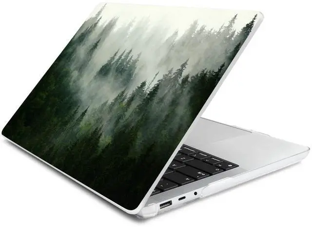 Alt view image 3 of 5 - Batianda Case for 13.5" Microsoft Surface Laptop 5 4/3 with Metal Palm Rest Model 1951, Landscape Series Designed Protective Plastic Hardshell & Keyboard Cover & Screen Protector, Forest