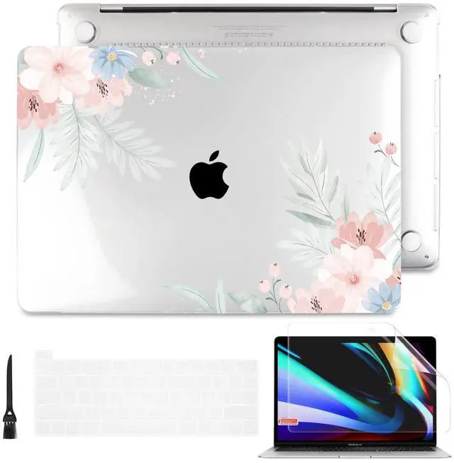 Main image of Batianda Stylish Design Case for New MacBook Pro 13 Inch 2022 M2 Chip and Model A2338 M1 A2251 A2289 2021 2020 Release,3D Painted Hard Shell with Keyboard Cover & Screen Protector, Cute Flower