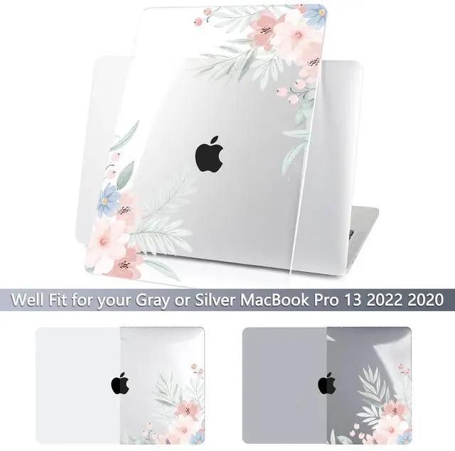 Alt view image 4 of 5 - Batianda Stylish Design Case for New MacBook Pro 13 Inch 2022 M2 Chip and Model A2338 M1 A2251 A2289 2021 2020 Release,3D Painted Hard Shell with Keyboard Cover & Screen Protector, Cute Flower