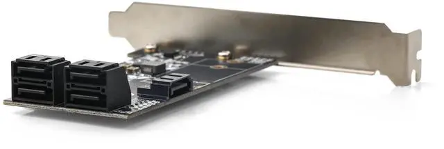 Alt view image 4 of 5 - ZimaBoard SATA Card, 5 Port PCIe X4 Controller Card, SATA Controller Expansion Card with Low Profile Bracket, Non-Raid, Boot as System Disk, Support 5 SATA 3.0 Devices Support SSD and HDD