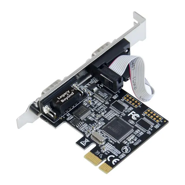 Alt view image 2 of 4 - SIIG Legacy and Beyond Series 2 Port (Dual) Serial / RS-232 PCIe Card with 16C550 UART