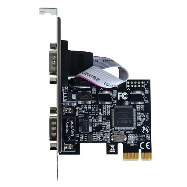 Alt view image 4 of 4 - SIIG Legacy and Beyond Series 2 Port (Dual) Serial / RS-232 PCIe Card with 16C550 UART