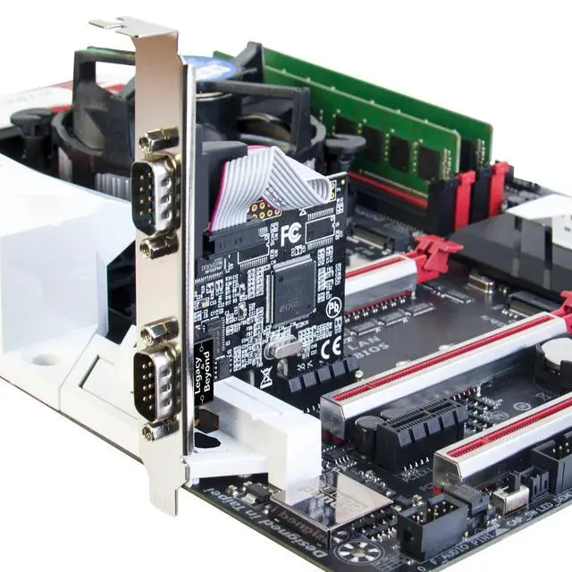 Alt view image 3 of 4 - SIIG Legacy and Beyond Series 2 Port (Dual) Serial / RS-232 PCIe Card with 16C550 UART